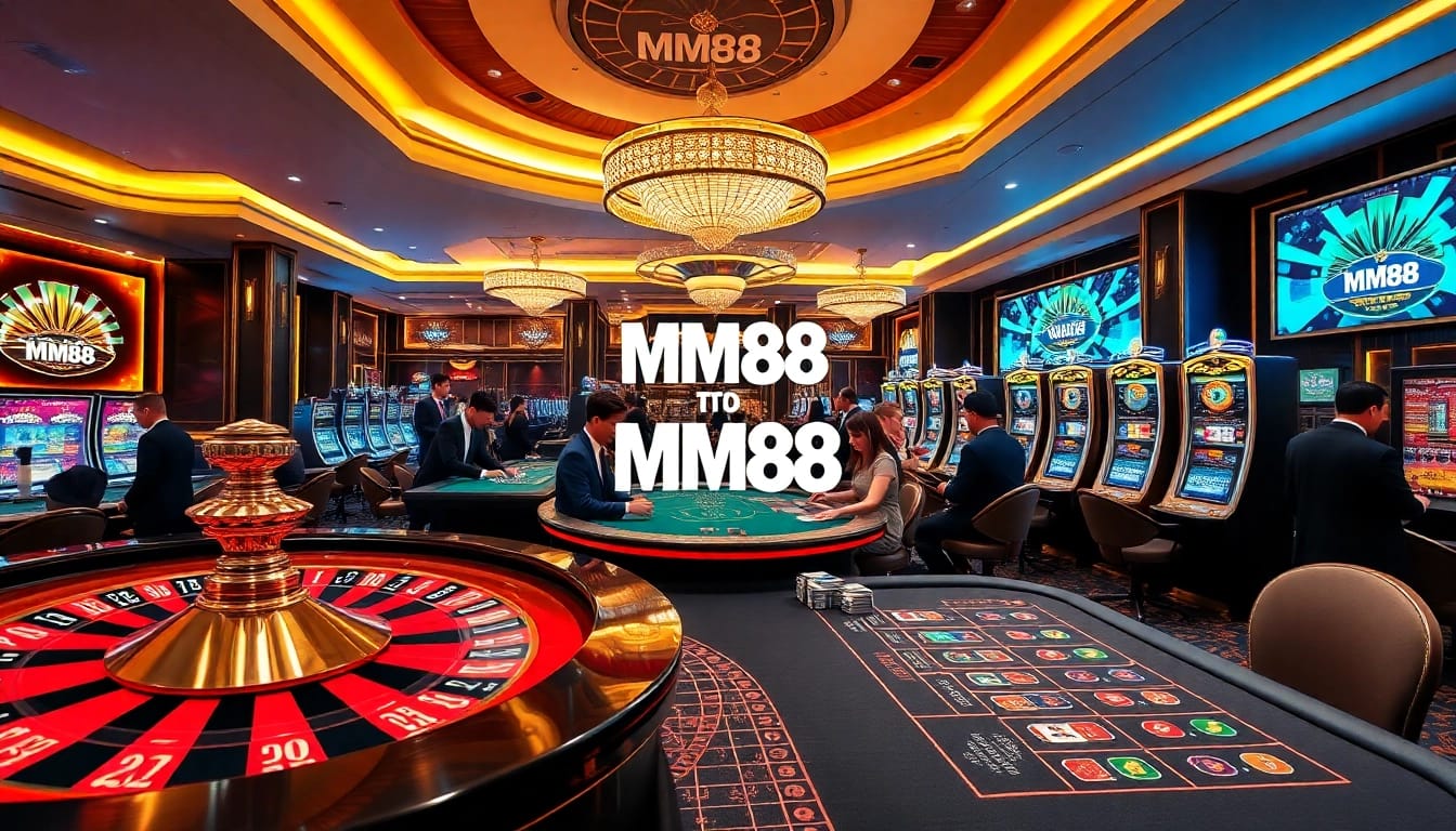 Experience the thrill of MM88 at an upscale casino with exciting gambling action.
