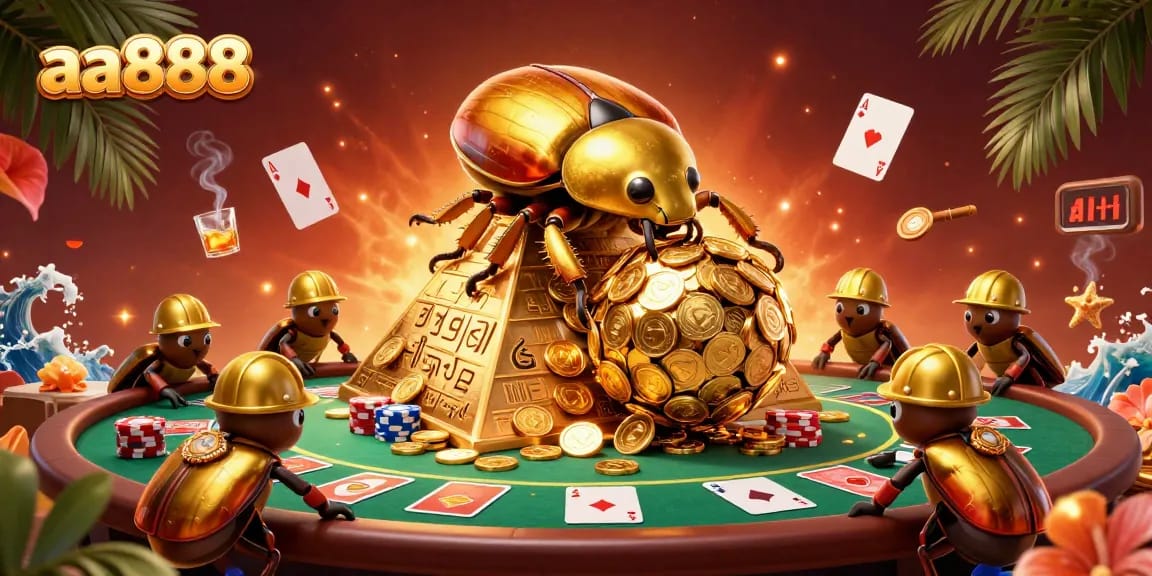 Experience the thrill of winning at aa888 casino with vibrant gaming elements and dynamic characters.