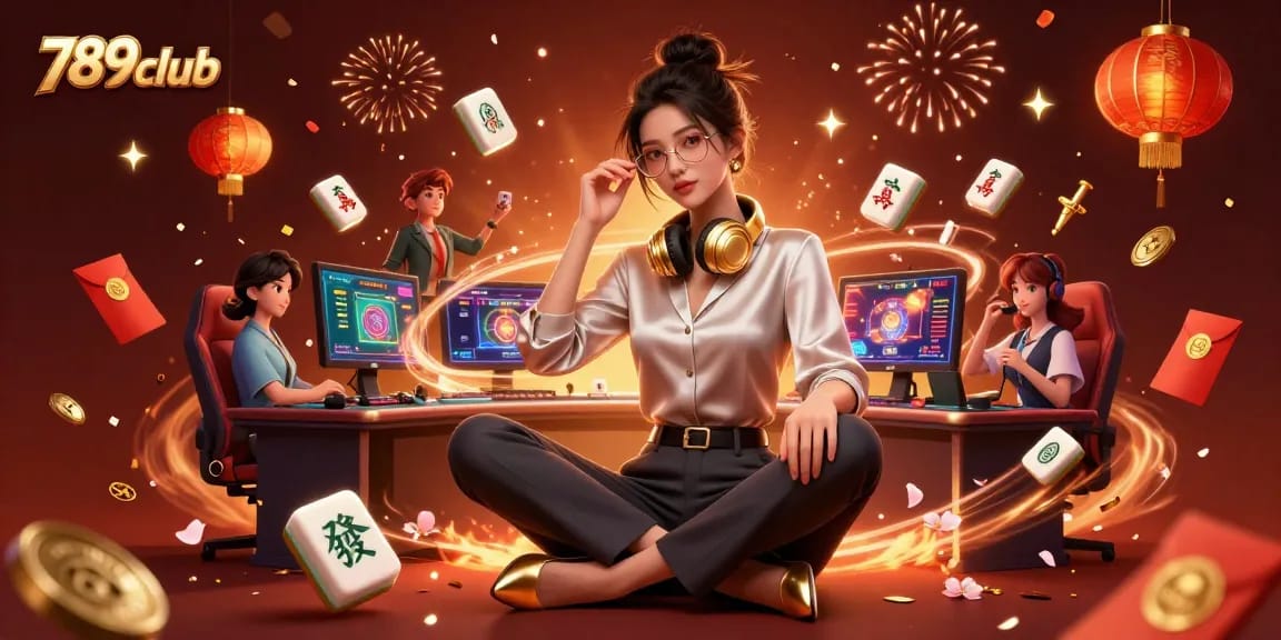 Experience the thrill of 789club gaming with immersive casino visuals featuring vibrant celebrations.