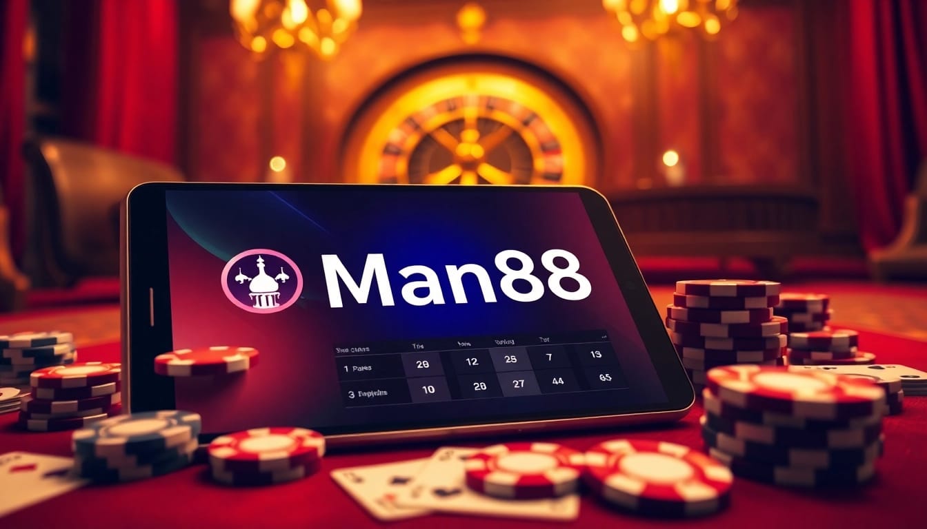 Experience the thrill of online gambling at Man88 with an exciting casino interface.