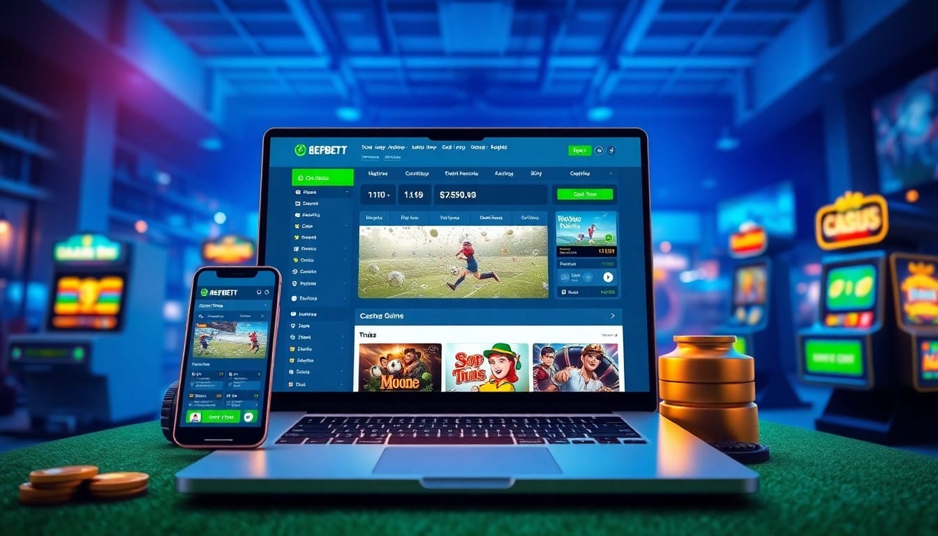 8s bet interface showcasing vibrant sports and casino betting options for a thrilling online experience.