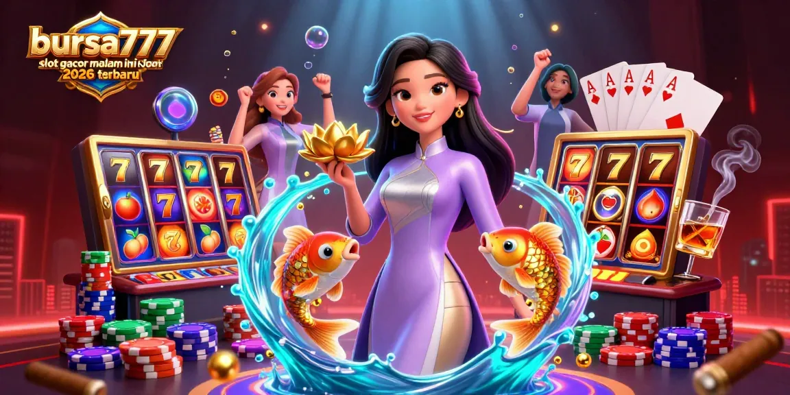 Experience excitement with bursa777 slot gacor malam ini 2026 terbaru showcasing vibrant slots and jackpot symbols.
