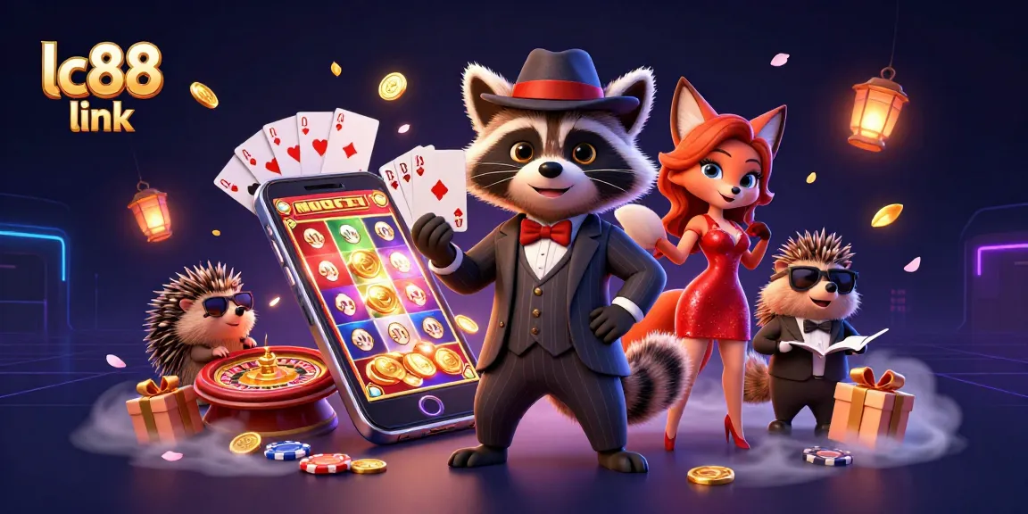 Experience the excitement of gaming with lc88 link showcasing a lively casino scene.