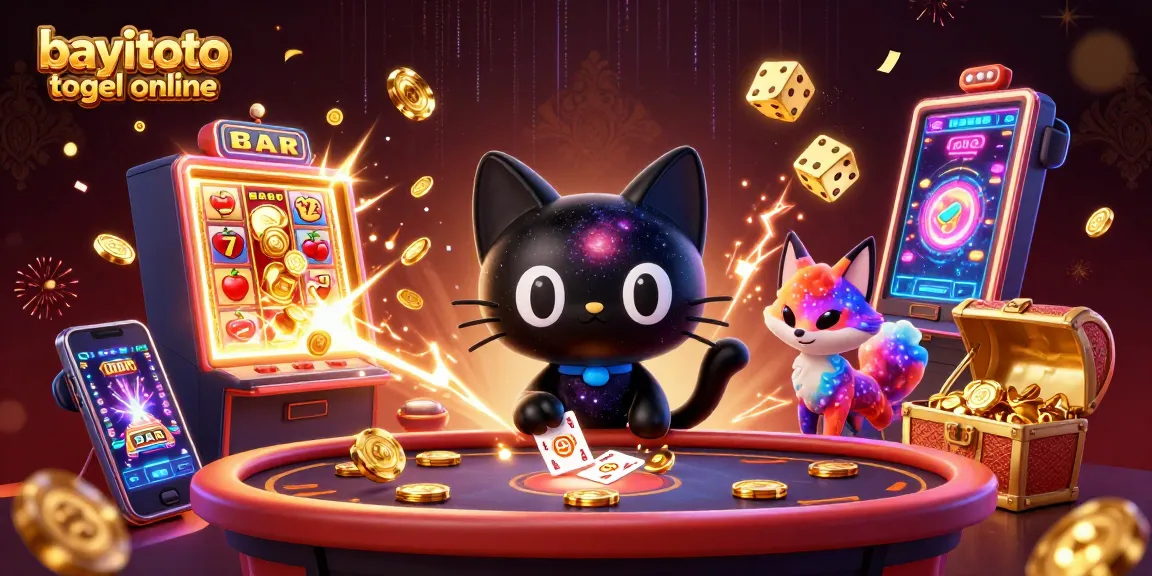 Experience bayitoto togel online with vibrant scenes of cosmic fun, jackpots, and interactive gameplay.