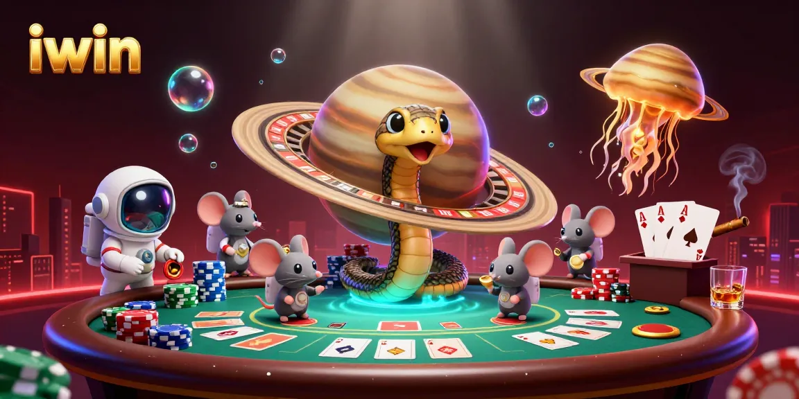 iwin cosmic roulette scene with astronaut mice betting, a dynamic gambling experience