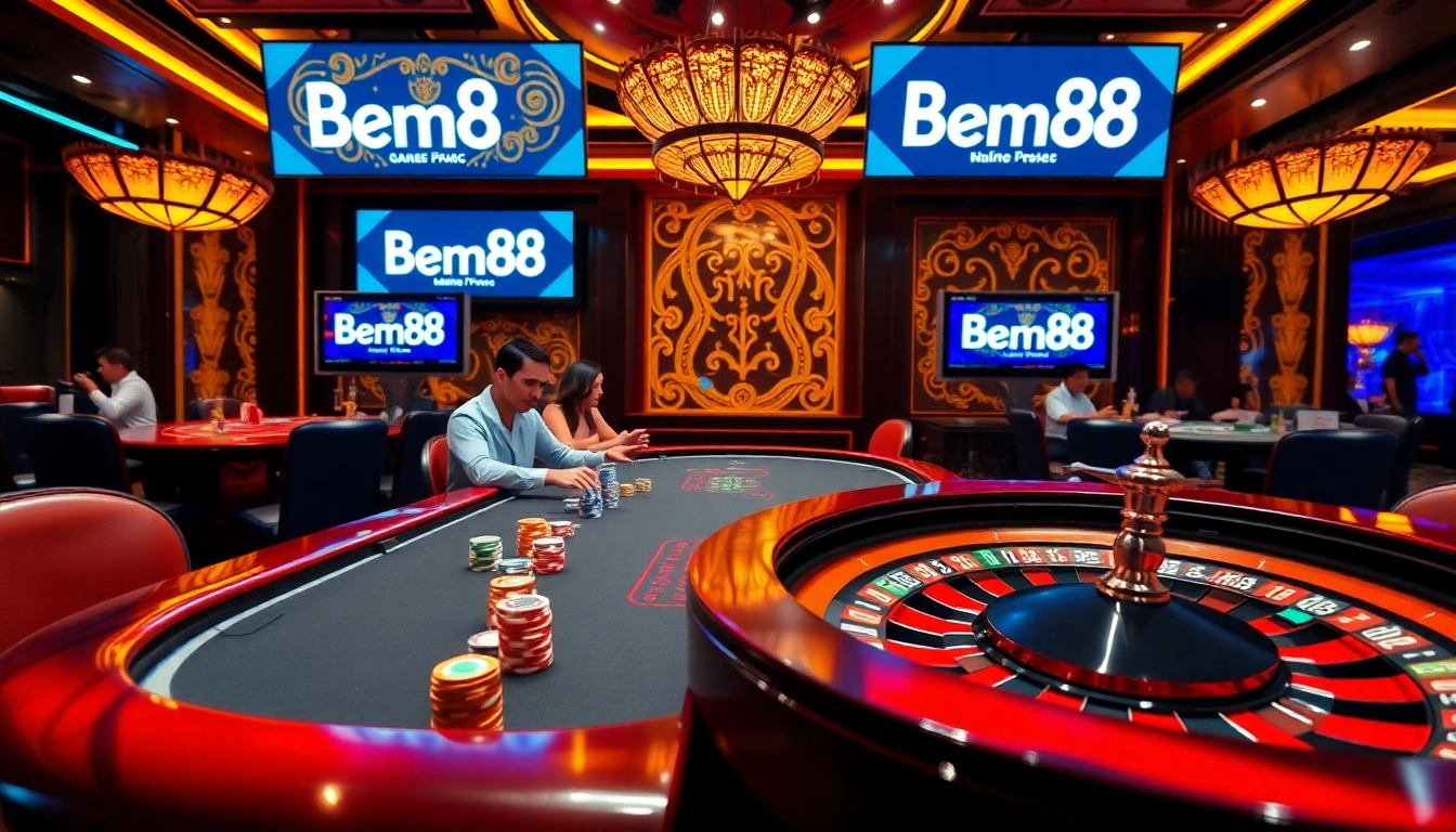 Experience thrilling poker action at Bem88's ultimate online casino platform.