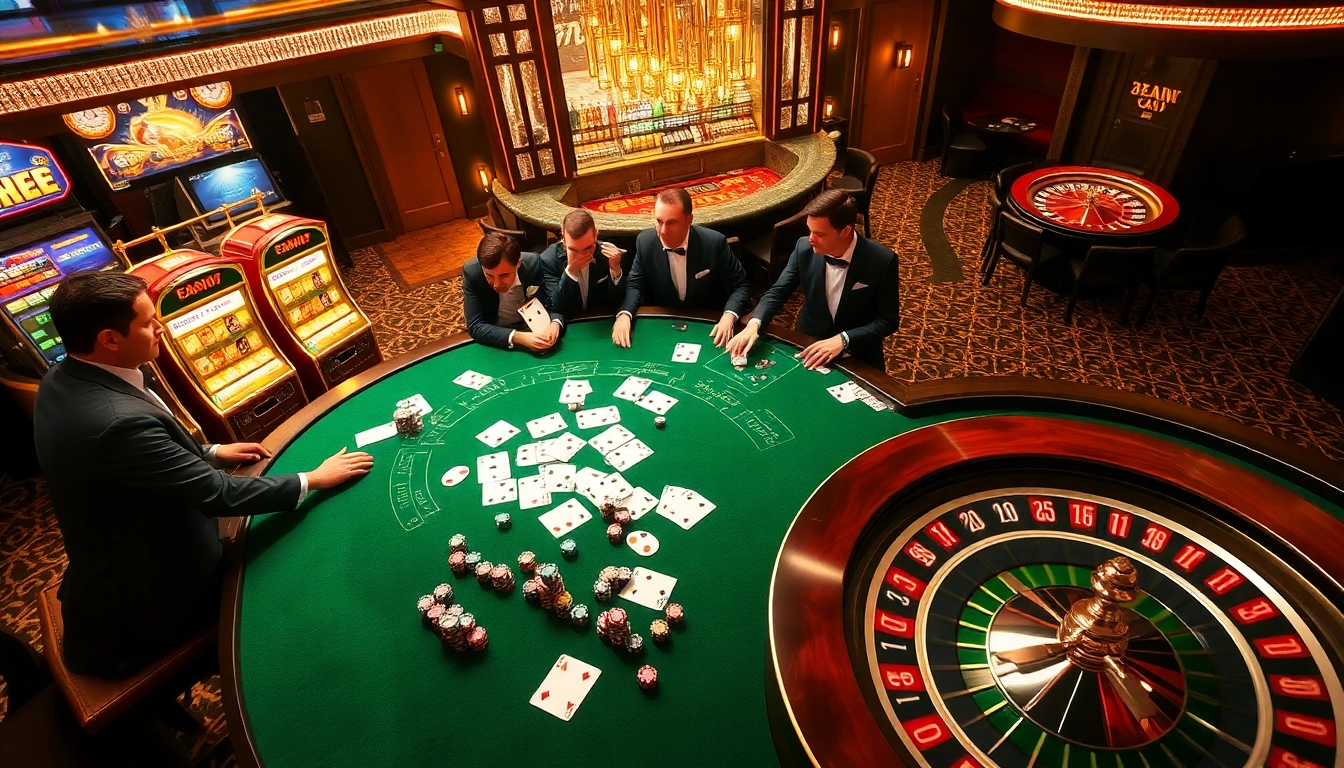 Experience the thrill of gaming at 32win with vibrant tables and exciting slot machines.