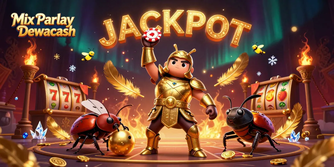 Experience excitement with Mix Parlay Dewacash in a vibrant gambling scene filled with action.