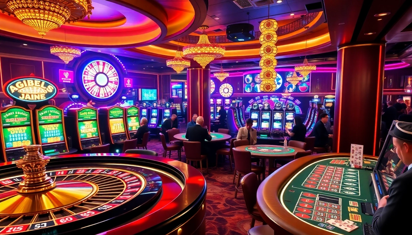 Experience the thrilling atmosphere at Bro138 Bro138 with vibrant casino games like roulette and slots.