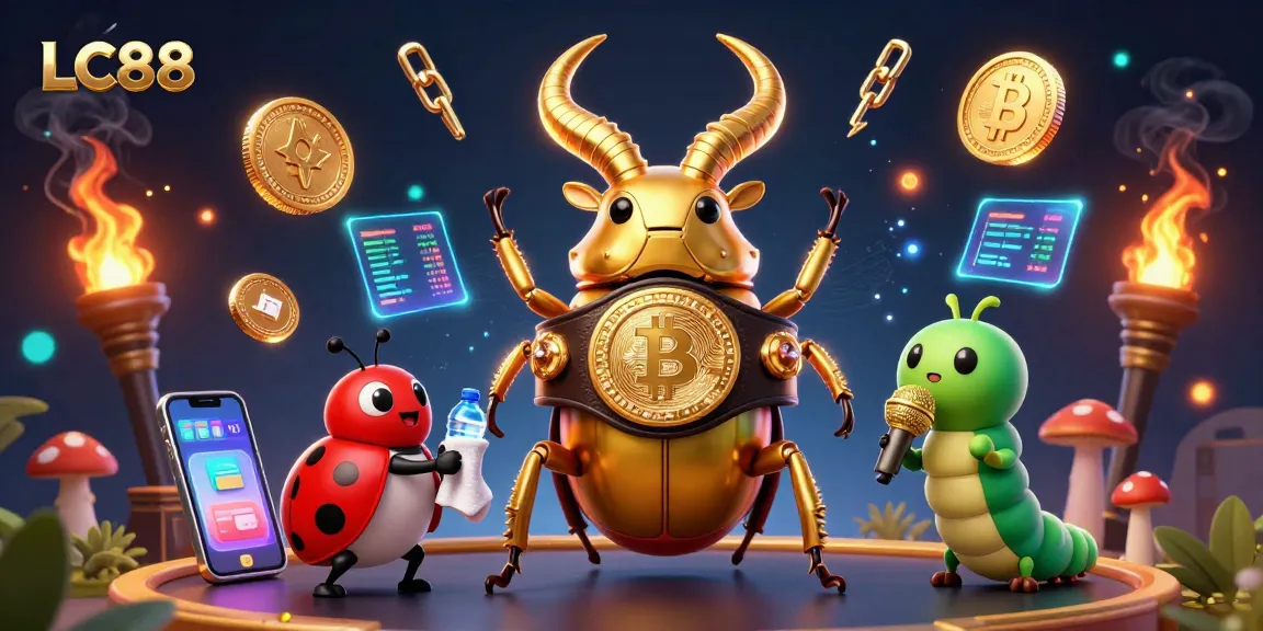 Join the excitement at LC88 with vibrant casino games swirling around a dynamic showdown!