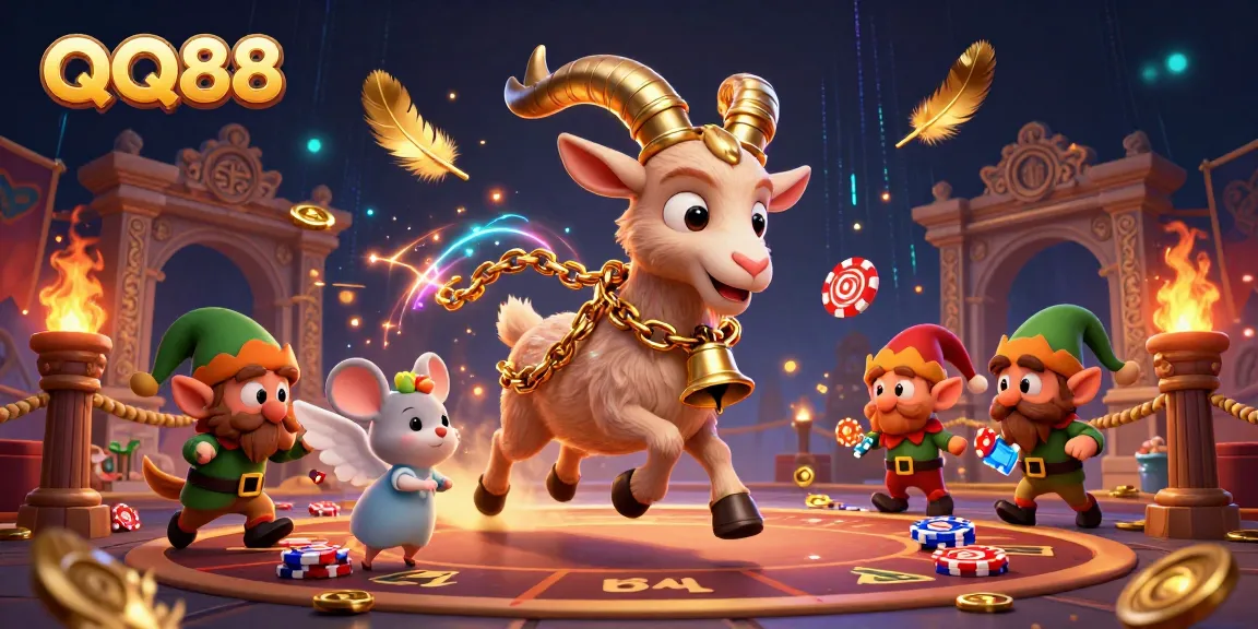 Engage in thrilling gameplay at QQ88's festive holiday-horror casino with Krampus, angel mouse, and mischievous gremlins.