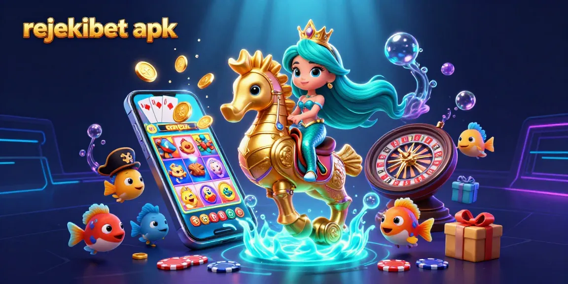 Engage with the exciting world of rejekibet apk, showcasing colorful slot games and thrilling underwater casino elements.