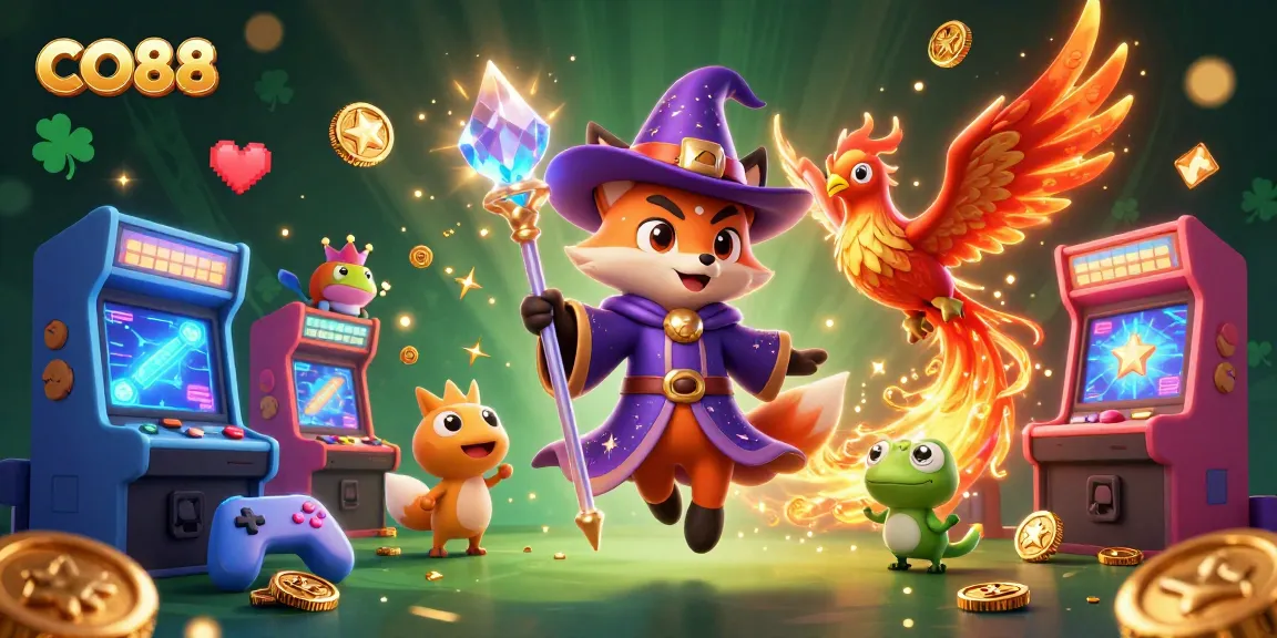 Experience thrilling wins at CO88 with colorful 3D arcade games and enchanting characters.