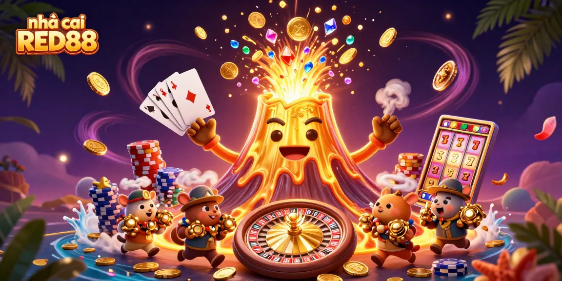 Celebrate winnings at nhà cái RED88 with vibrant 3D visuals of slots, poker, and treasures galore.