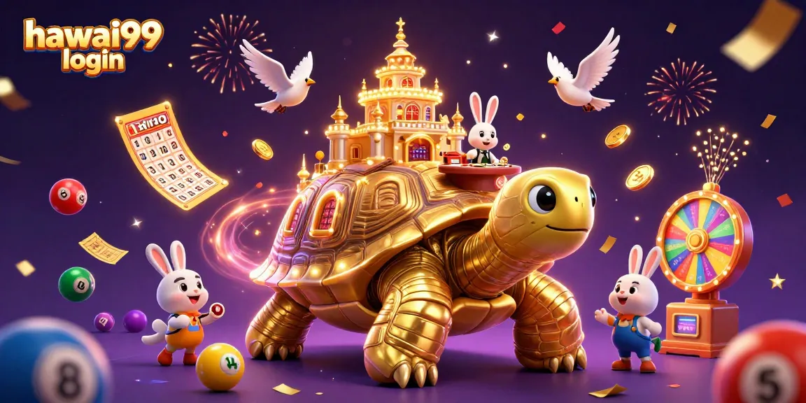 Experience the excitement of hawai99 login with a dynamic casino scene featuring vibrant characters and elements.