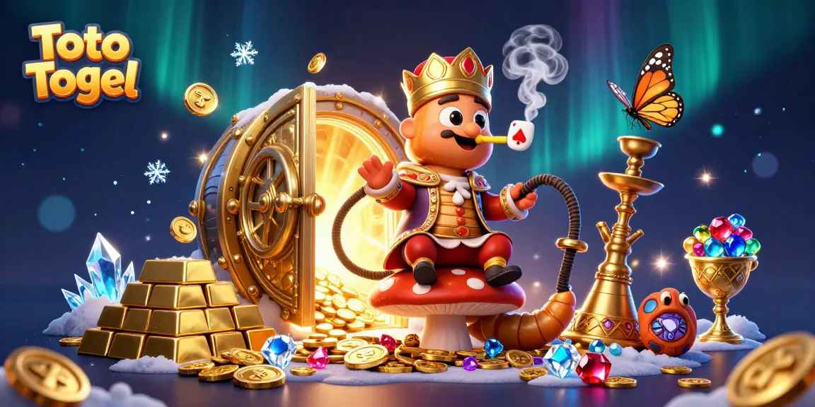 Menangkan Toto Togel dengan ilustrasi 3D kasino penuh warna dan harta karun yang menarik.