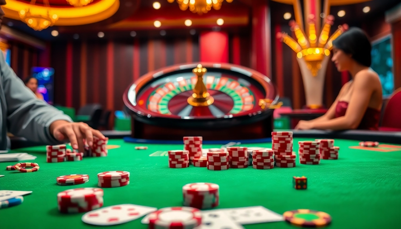 Experience thrilling gameplay at hay88 with vibrant casino tables and exciting betting action.