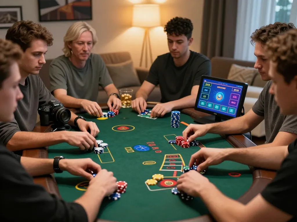 Engaging players experiencing Canadian online casinos during an exciting online blackjack game.