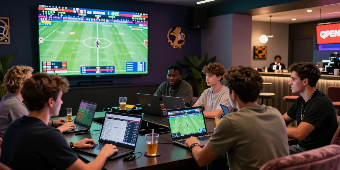 Engaging sports betting atmosphere at OPEN 88 with diverse bettors enjoying live events and competitive wagering.