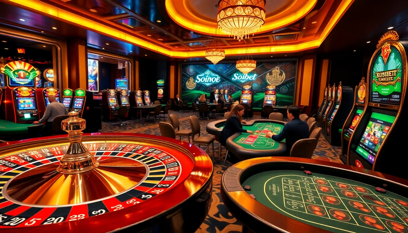 Experience thrilling gaming life at soibet with vibrant casino tables and exciting players.