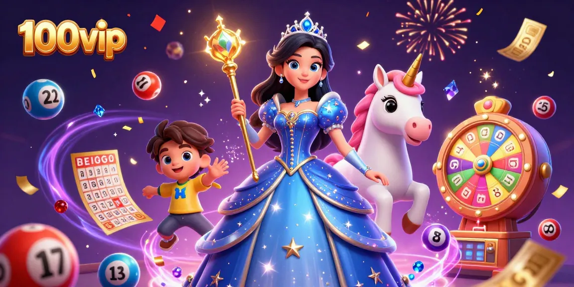 Experience thrilling gaming at 100vip with vibrant lottery action and magical elements.