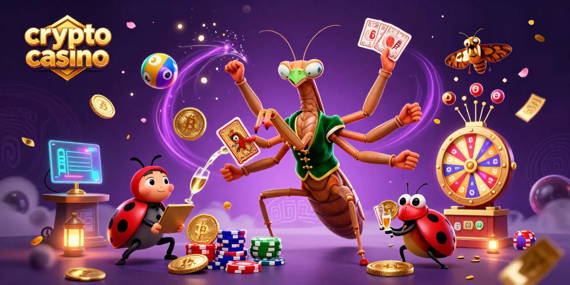 Experience the thrill of a crypto casino with vibrant characters and engaging gaming elements.
