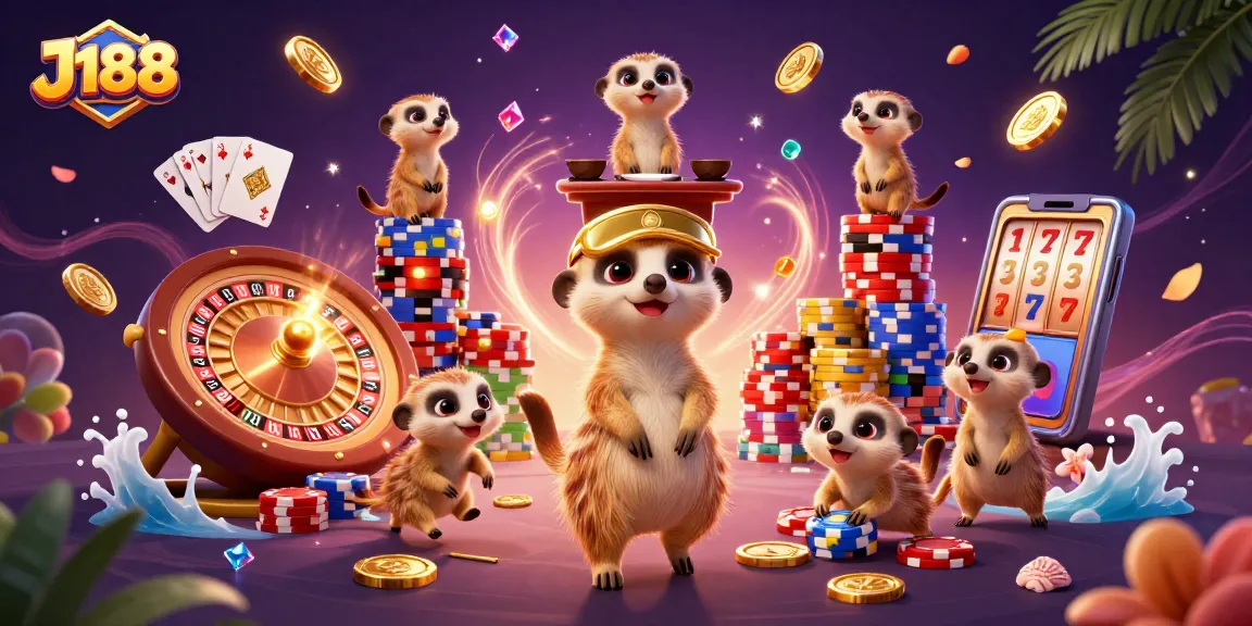 J188 casino meerkats showcase gaming action with vibrant elements and dynamic gameplay.