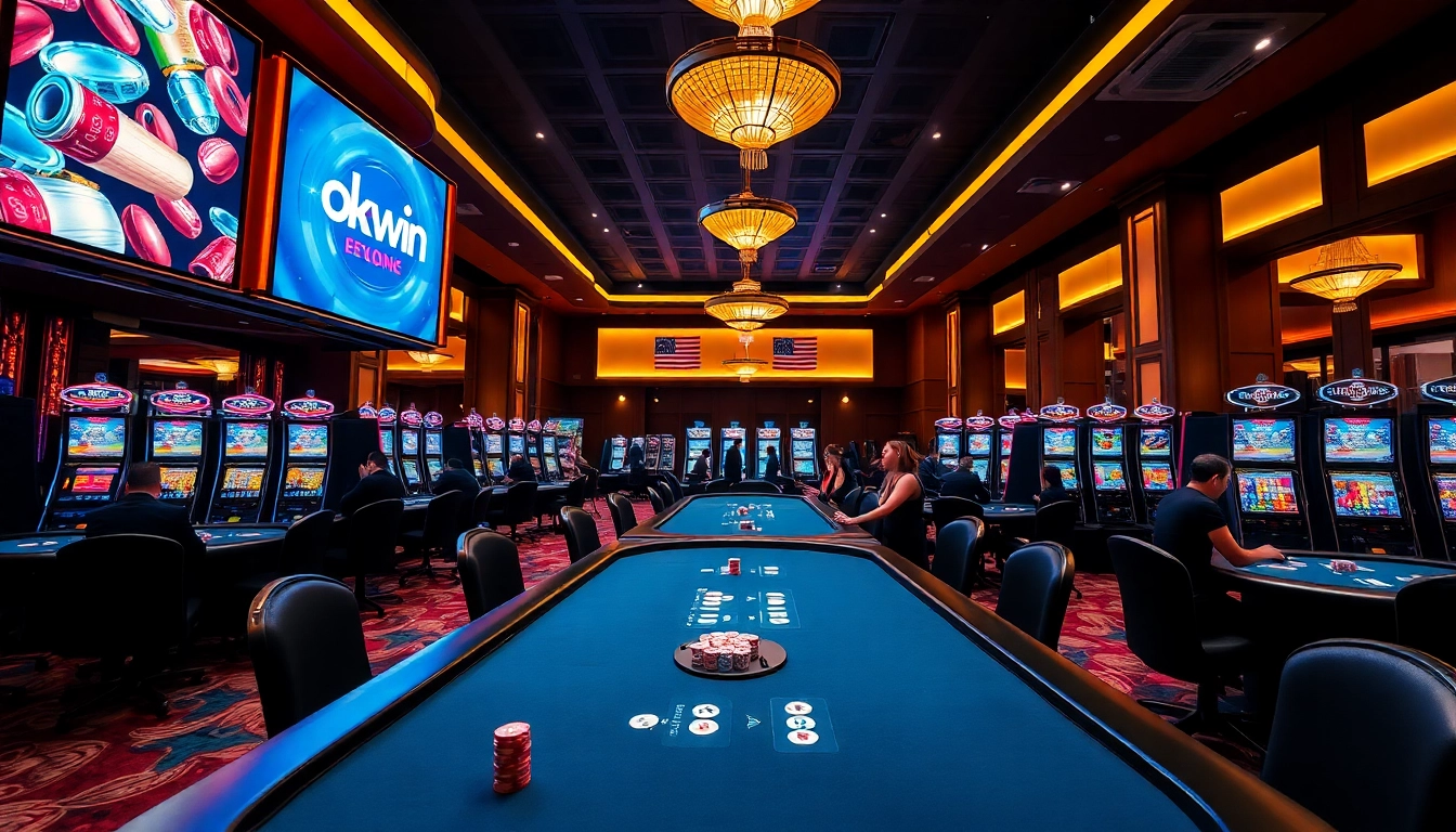 Experience the excitement of okwin đăng nhập with luxurious casino games and vibrant slot machines.