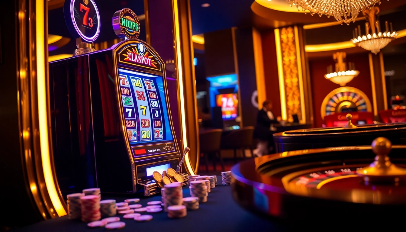 Spin the reels at https://7hh.games/ and win big with vibrant slot machines under warm casino lights.