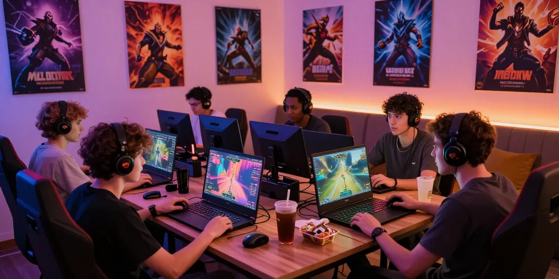 Engaged gamers at mahajitu interactive gaming hub showcasing lively online sessions.