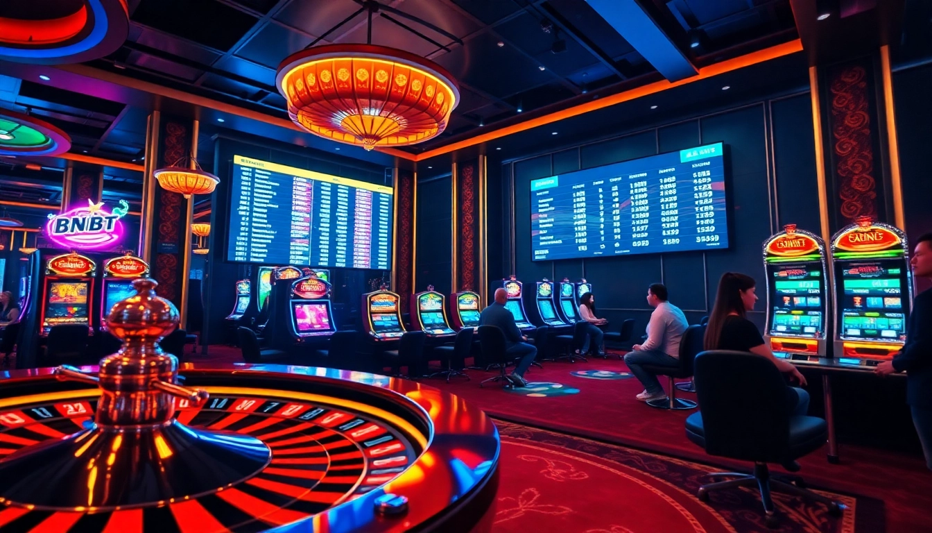 Experience thrilling gameplay at 8kbet with vibrant casino tables, high-stakes poker, and engaging slot machines.