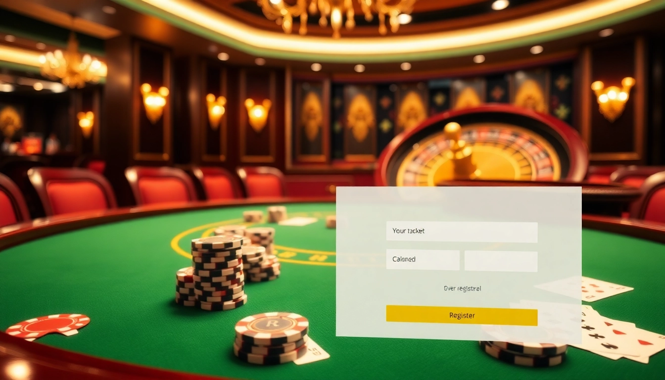 Experience the thrill of 바이낸스 회원가입 at a luxurious poker table with vibrant chips and cards.