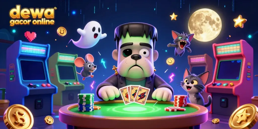 Menyaksikan dewa slot gacor online dengan karakter unik dan elemen mesin slot yang membantu dalam permainan mendebarkan.