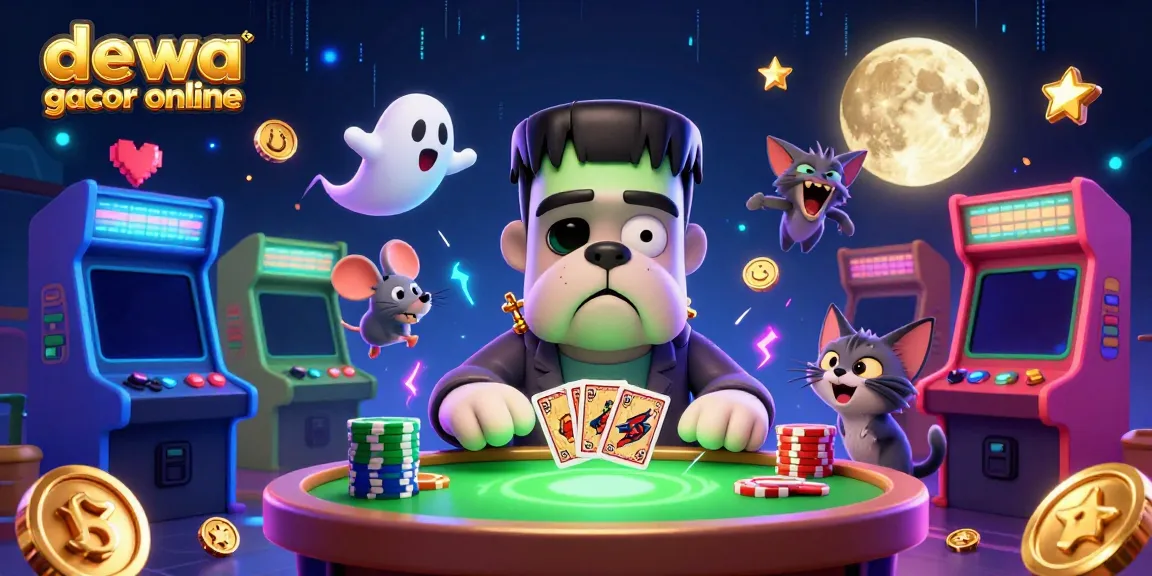 Menyaksikan dewa slot gacor online dengan karakter unik dan elemen mesin slot yang membantu dalam permainan mendebarkan.