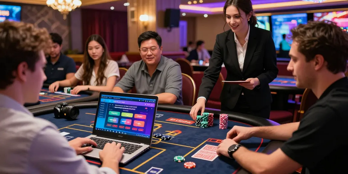Exciting Betebet online casino atmosphere with players engaged in gaming.