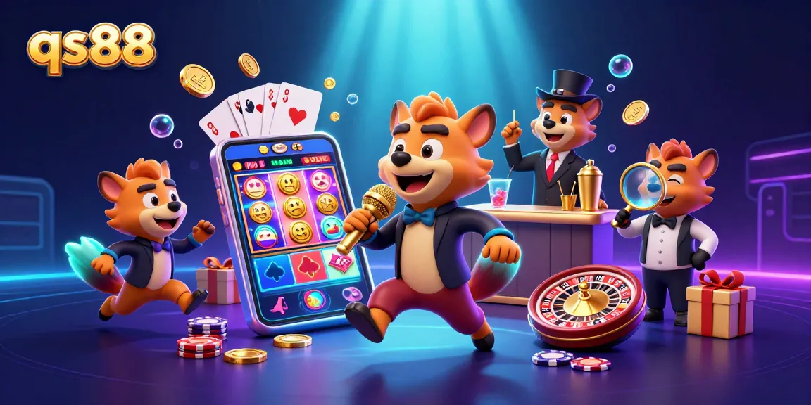 Experience the vibrant qs88 casino with hyena comedians, dynamic games, and rich visuals.