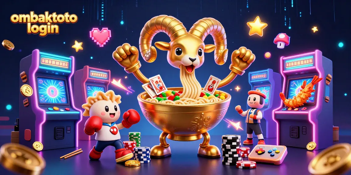 Engage with ombaktoto login for a thrilling casino adventure featuring a ramen bowl dealer and action-packed gaming elements.