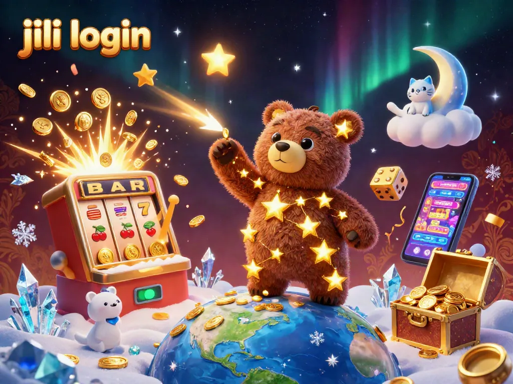 Engage with an electrifying jili login experience featuring vibrant slot machine action and winning elements.