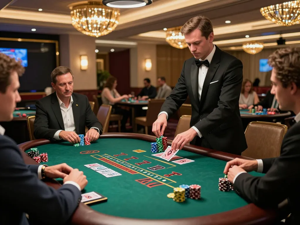 Players at a blackjack table strategizing during an exciting game session at ww88 casino.