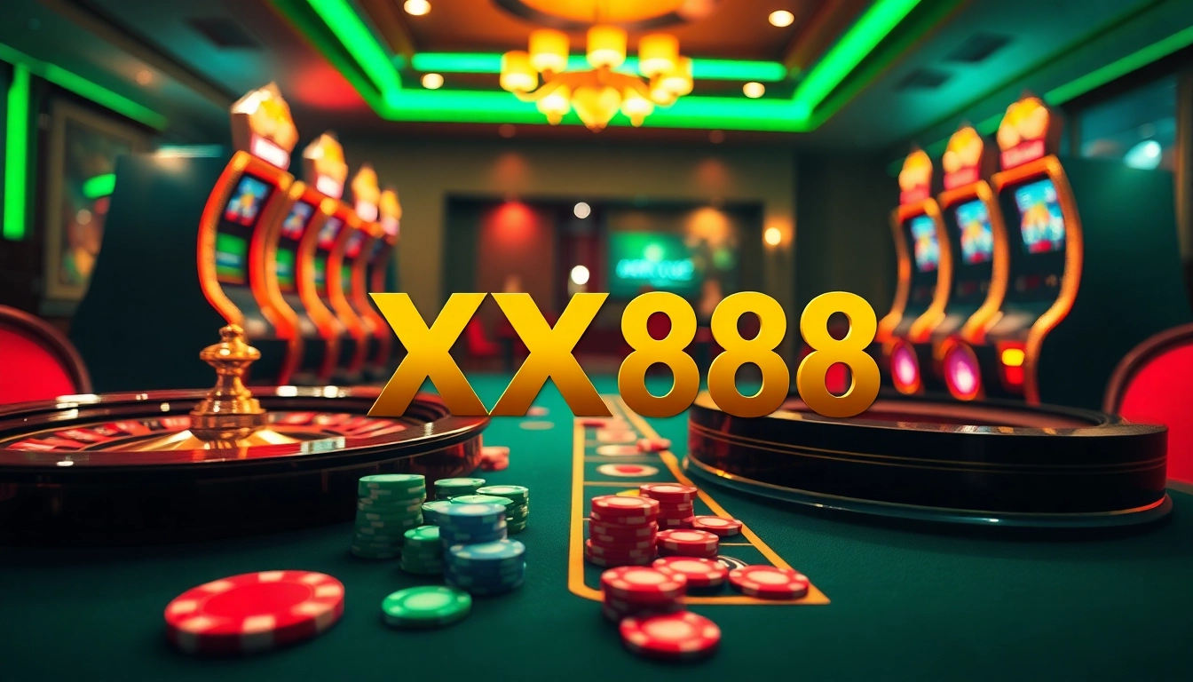 Experience thrilling gameplay at XX88 with vibrant casino visuals and exciting betting action.
