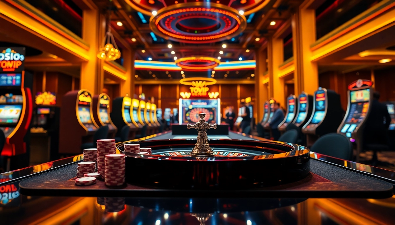 Engaging gamblers at TOPVIP COM while enjoying high-stakes poker and vibrant slot machines.