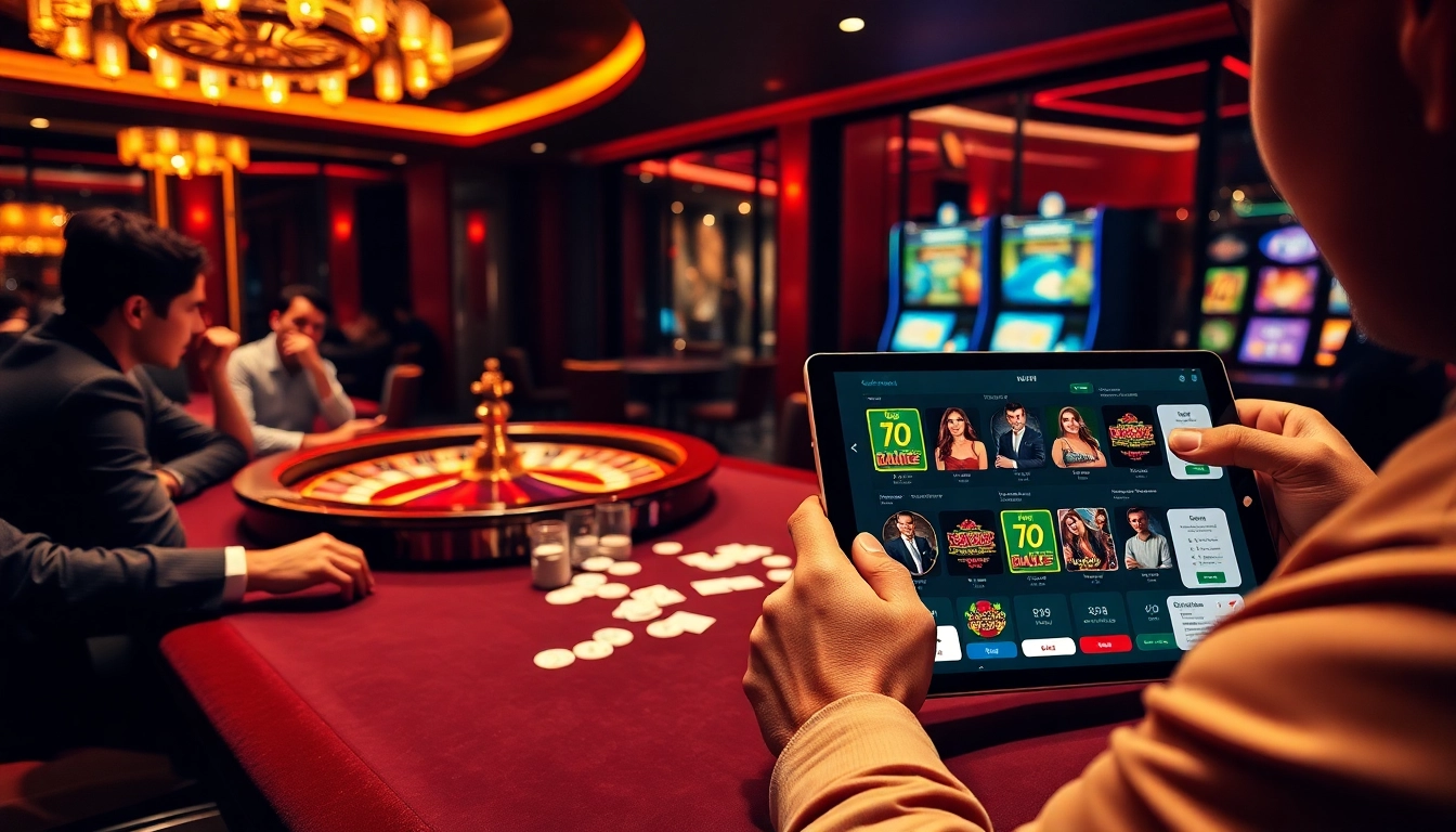 Experience the thrill of high-stakes betting with a casino table scene featuring online gambling at https://ok8386.mobi/