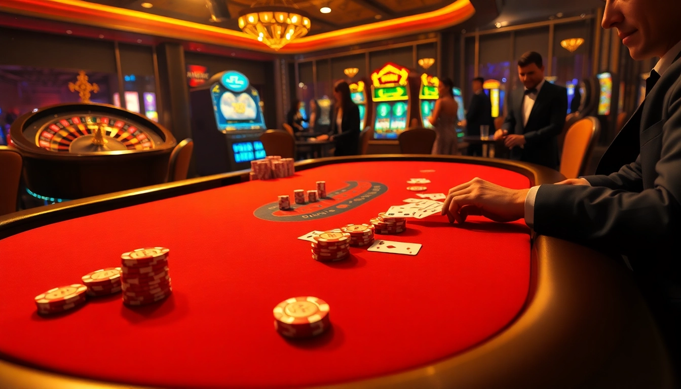 Poker players strategizing with 11WIN chips at a luxurious casino table.