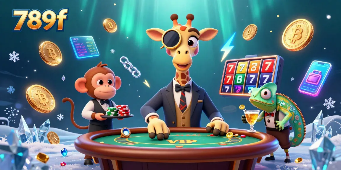 Experience high-stakes gaming at 789f with vibrant casino action featuring a high-roller giraffe.
