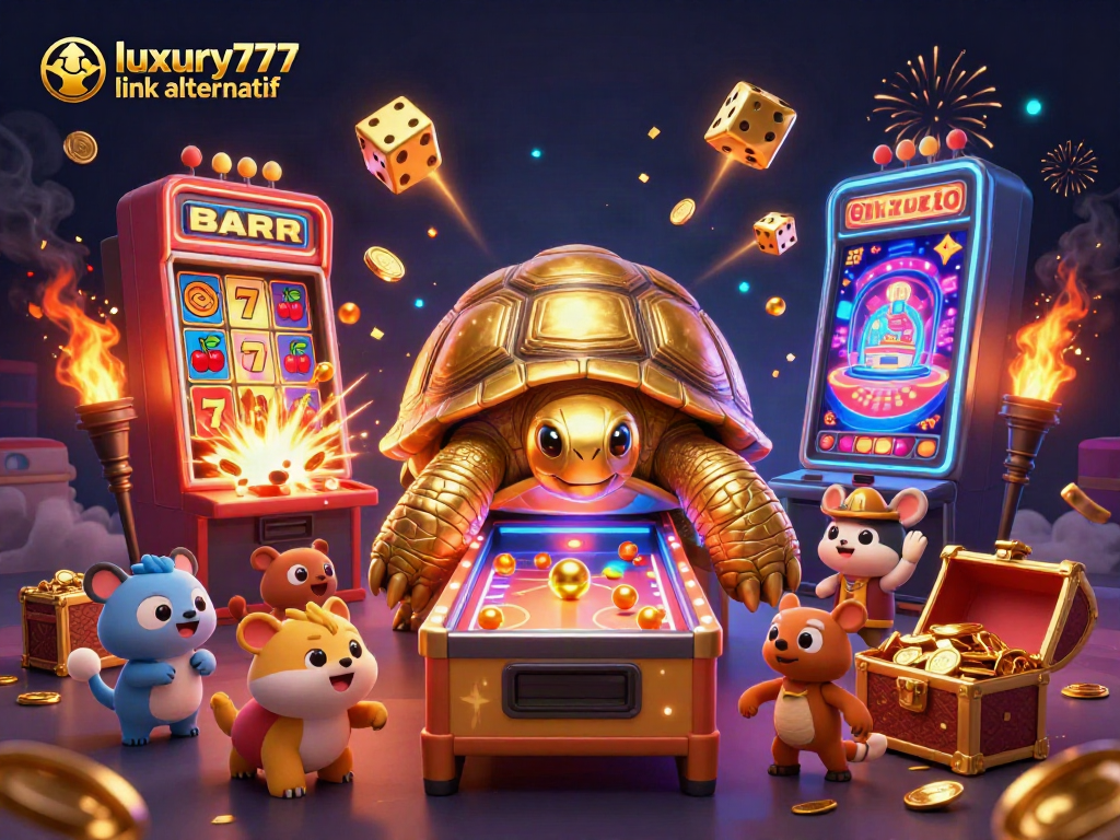Permainan menarik di luxury777 link alternatif dengan karakter kura-kura emas dan mesin slot berdampak besar.