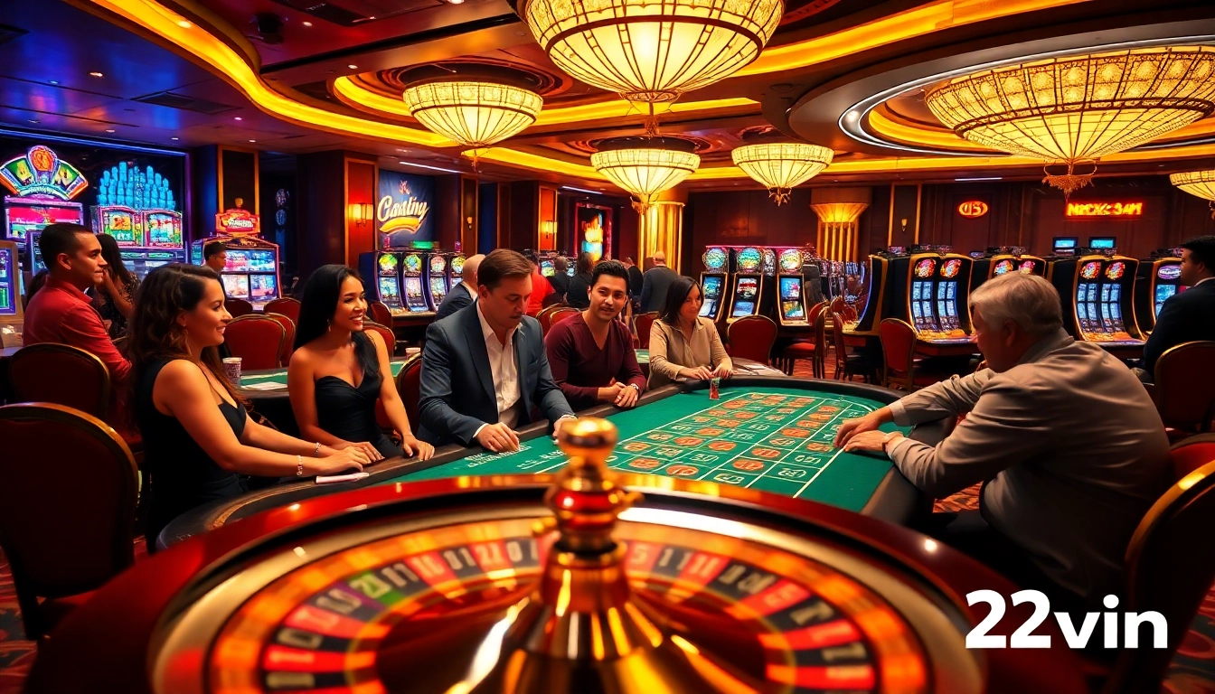 Experience the thrilling games at 32win casino with engaged players and vibrant environments.