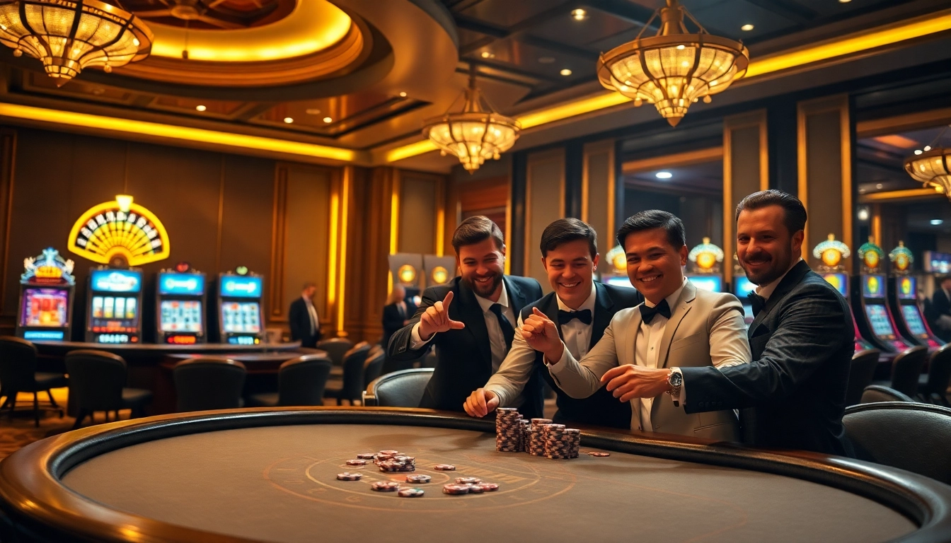 Experience the luxury of Clube VIP HHBET with elite players enjoying high-stakes games.