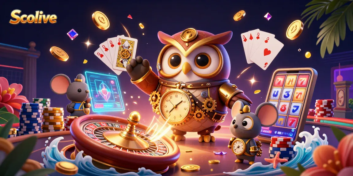 Socolive transports viewers to an exciting gaming world filled with golden coins and vibrant casino elements.