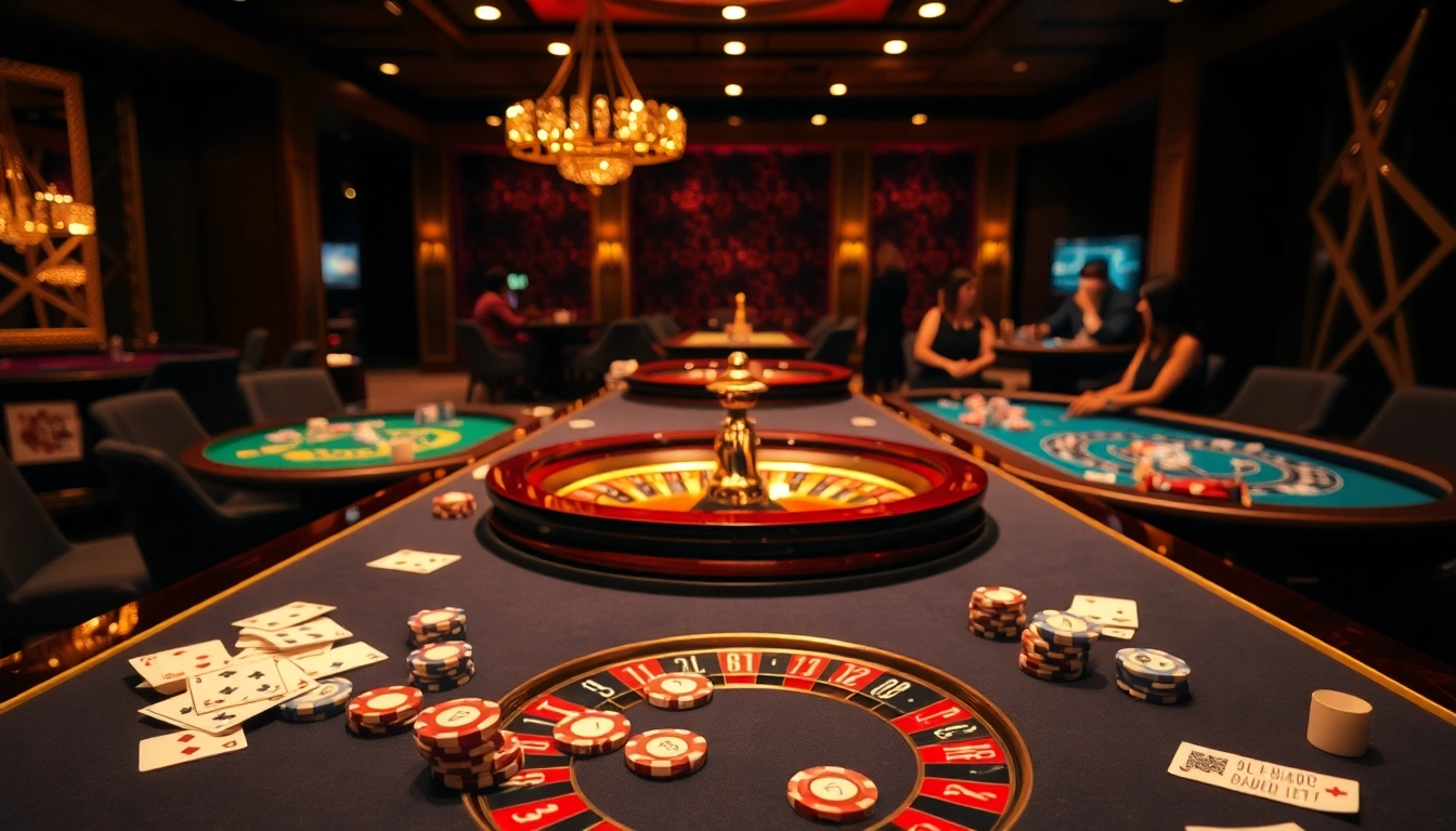 Experience excitement at BK8 casino table with high-stakes cards and vibrant chips.