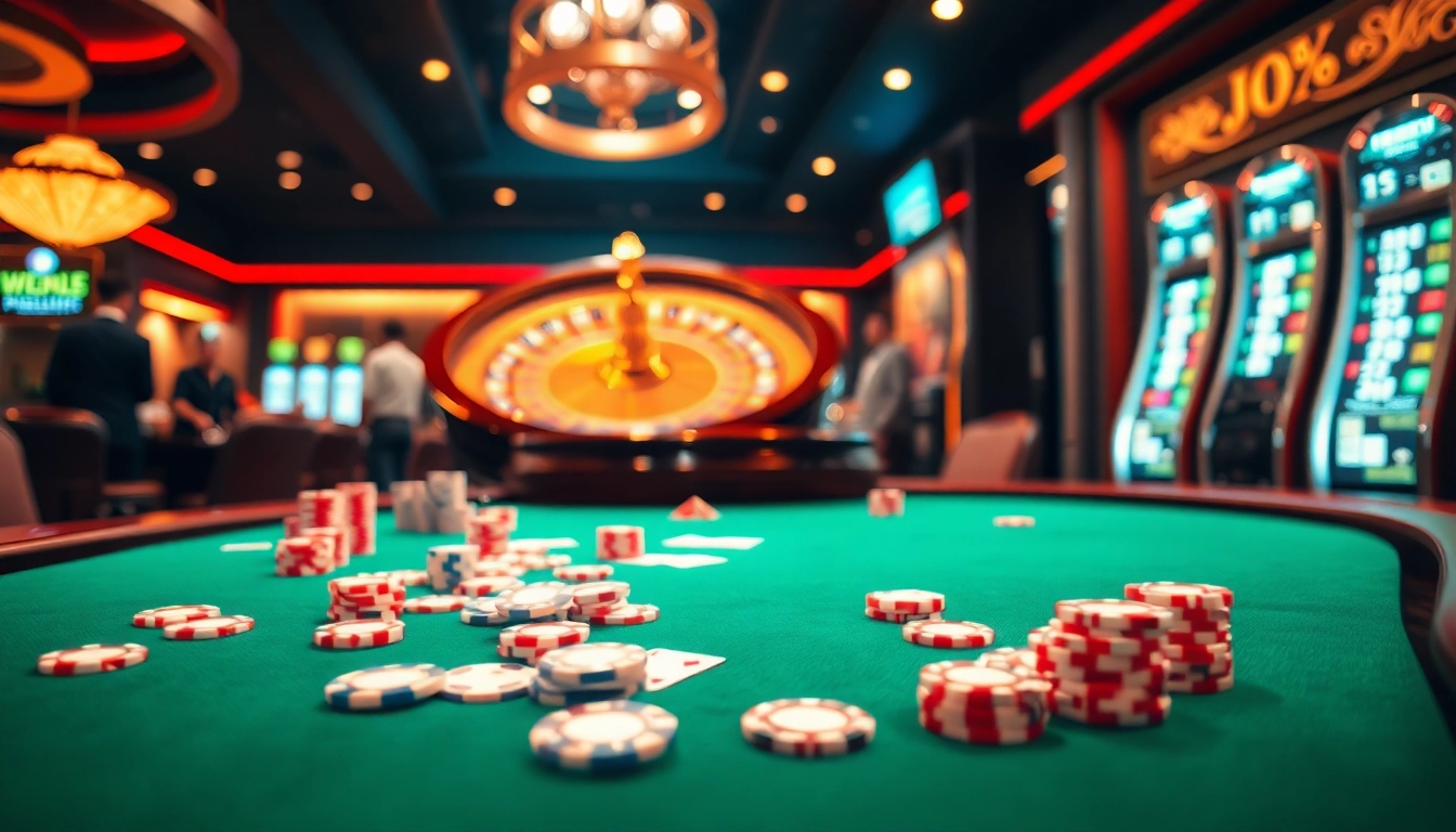 Exciting casino gameplay featuring poker chips and cards, highlighting jbo strategies.